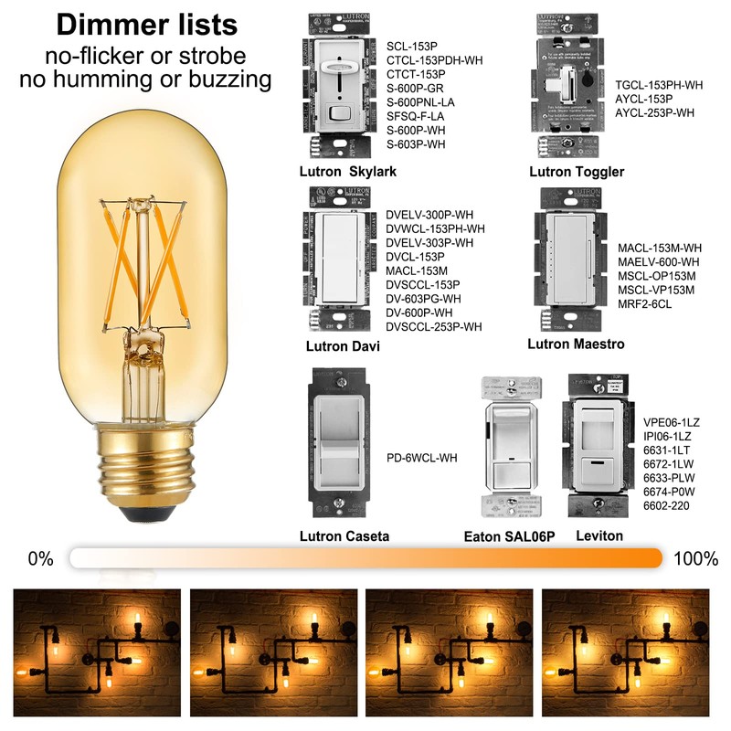 LiteHistory E26 LED Bulb 6W Equivalent E26 Bulb 60 watt