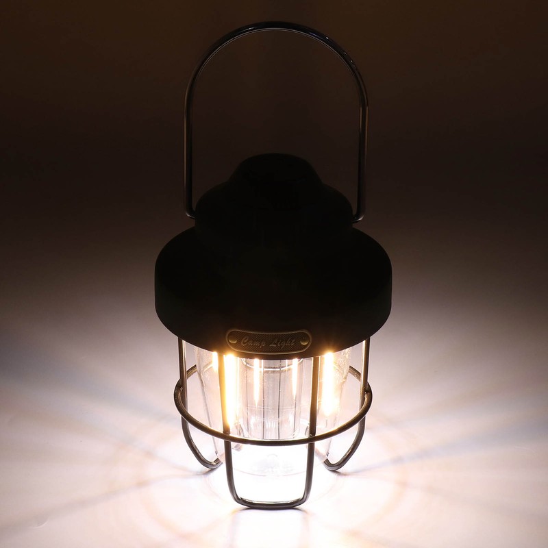 Camping Lantern Retro USB Charging 3 Light Modes IPX4 Waterproof