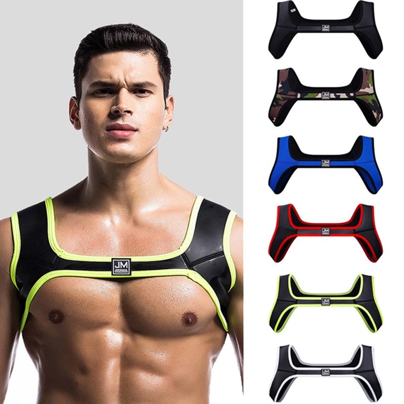 JOCKMAIL Men's Harness Belt Elastic Shoulder Strap Mens Neoprene Harness