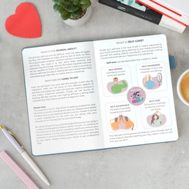Clever Fox Self-love Journal – Guided Self-Discovery Log for Self-care, Reflection & Self-help, Mental Health, Gratitude & Mindfulness (Aquamarine)