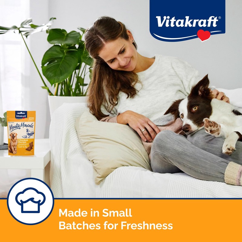 Vitakraft Meaty Morsels Chicken Recipe with Sweet Potatoes Treats for