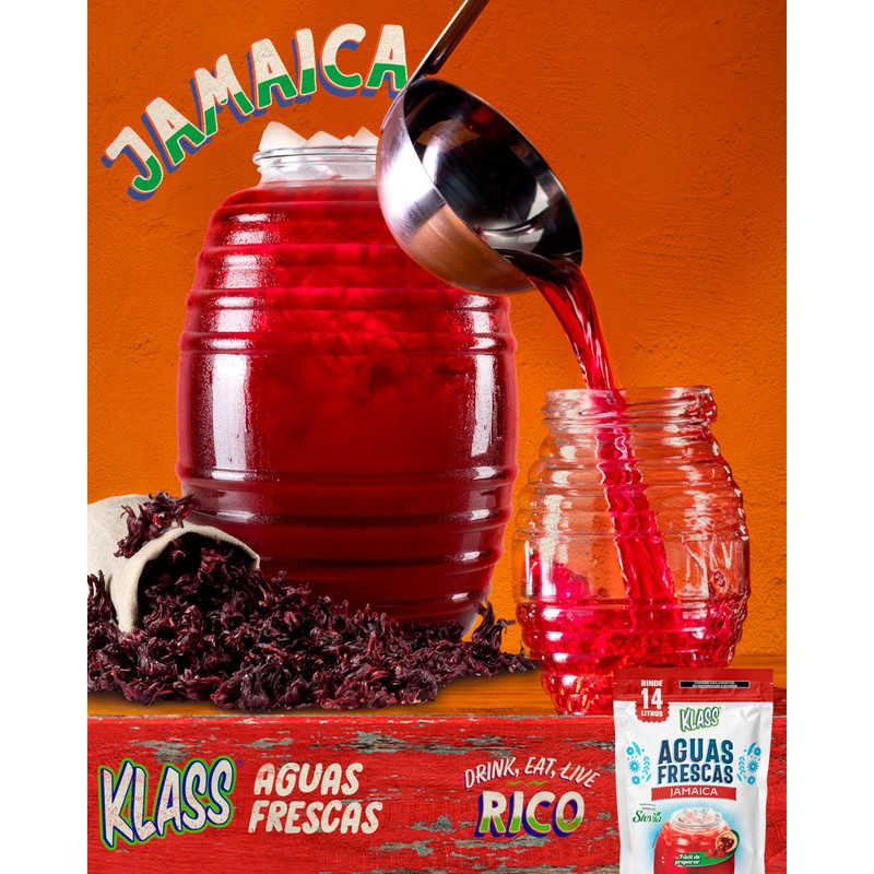 Klass Aguas Frescas Sabor Jamaica Rinde 14 L - Sin