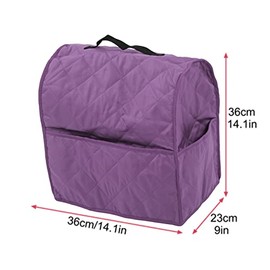 OVAQUIXI Stand Mixer Dust Cover with Storage Pockets - Polyester Kitchen Appliance Protector for Stand Mixers, Anti-Scratch & Washabl (Purple)