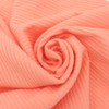 Peach Papaya Solid 4x2 Rib Knit Fabric by The Yard