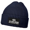 MoonWorks® Women's Beanie with Patch Knitted Hat with Saying Ich