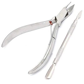 OdontoMed2011® Cuticle Pusher Cuticle Nipper High Grade Stainless Steel Cuticle Trimmer & Cuticle Remover Tool Set for Fingernails & Toenails Pedicure Manicure Tools