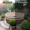 AKEfit Round Hot Tub Cover, 600D Polyester Waterproof for Hot