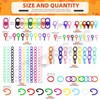 Tanstic 10Pcs Double Ended Swivel Key Ring Connector, 15pcs Lobster