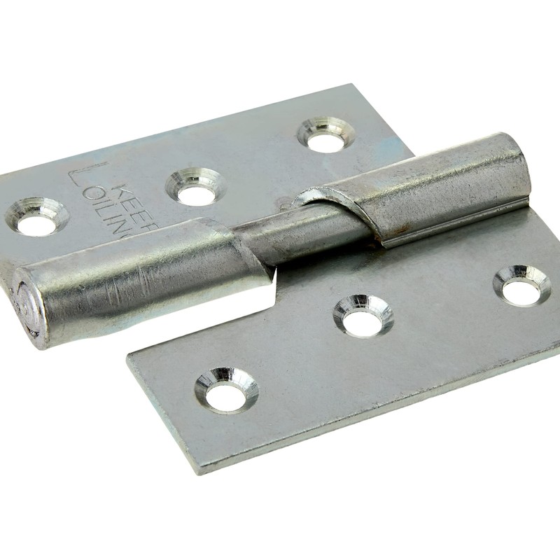 TIMCO Rising Butt Hinges Left Hand Steel Silver - 75