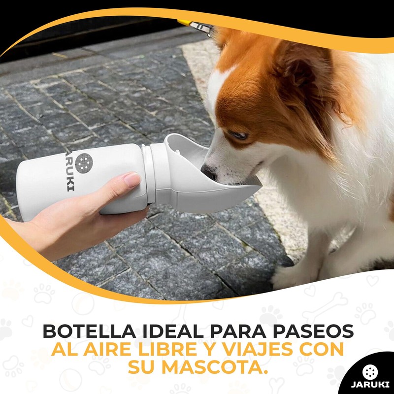 JARUKI Portable and Foldable Dog Water Bottle for Travel with