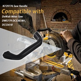 Ciuouient N729776 Saw Handle Compatible with DeWalt Miter Saw DWS779 DCS361M1, DCS361B(1x Black Saw Handle)
