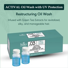 Silky Technobasic Organic Restructuring Hair Oil Wash - Hair Growth Oil for Frizz Control - Paraben, Phthalate and Sulfate Free Moisturizing Hair Oil for Dry Hair – Pre-Wash Hair Oil 10 ml x 10 Pieces