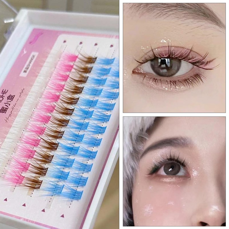 Partial False Eyelashes, Upper Eyelashes, 60 Bundles, Beginners, Self Eyelashes,