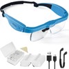 Magnifying Glass with Light Hands Free, Rechargeable Magnifying Glasses Headset