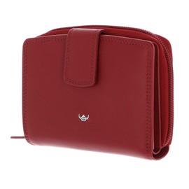 Golden Head Polo Wallet RFID Protection Leather 12 cm, red, Elegant
