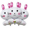 HADCKJA Bunny Balloons Easter Balloons Hugging Rabbit Easter Foil Balloons