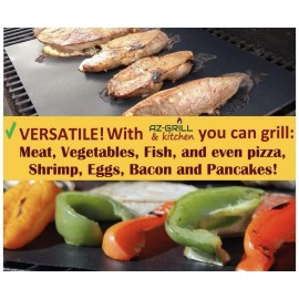 bbq grill mat non stick Reusable Gas Charcoal Baking Paper EZ Clean Set Of 3 Pc