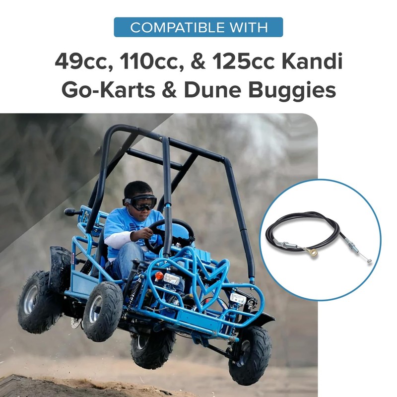 AlveyTech Parking Brake Cable for 49cc, 110cc, & 125cc Kandi