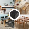 AUXBC 12PCS 1” x 1” Square Rubber Furniture Leg Caps,