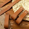 8 Pieces Artificial Leather Wall Hooks 1 x 4.7 Inches