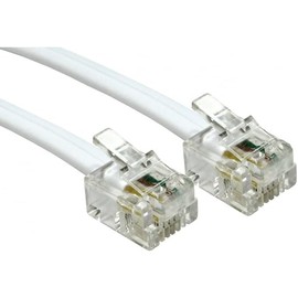 Consoletronic® 1m ADSL Cable - Premium Quality/Gold Plated Contact Pins/High Speed Internet Broadband/Router or Modem to RJ11 Phone Socket or Microfilter