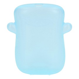 Baby Squeeze Proof Food Pouch, Reusable and Convenient Juice Bag Holder, Adorable Design, Safe and Healthy Mealtime Solution with Easy to Use and Clean Features (Blue)