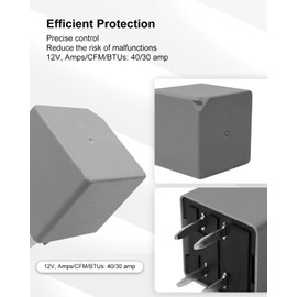 4 Pin 12V Relay Fit for Chevy GMC GM Buick A/C Compressor Control Fuse Starter, Relay kit Replace 15328864, 2 Pack