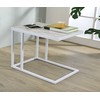 OSP Home Furnishings Designs Norwich Contemporary C-Table with Power, White