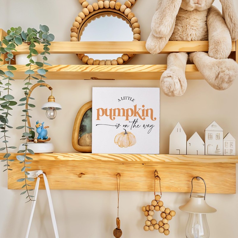 STHTTSW Pumpkin Baby Shower Decorations, A Little Pumpkin is On