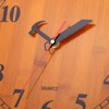 CIGERA 12 Inch Wood Wall Clock with Circular Saw Blade