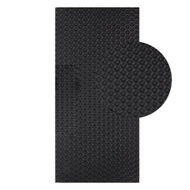 Langlauf Schuhbedarf Sole Rubber Plate 250 mm x 500 mm 4 mm Thick Profile Star in Various Colours for Making Shoe Soles or as Non-Slip Coating - 4 mm Thickness, black