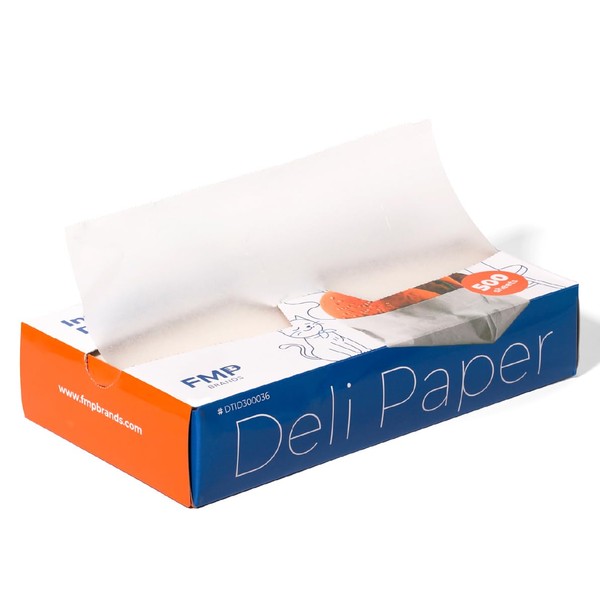 Fit Meal Prep [500 Pack] 10 x 10.75" Wax Paper