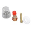 6 Pcs TIG Torch Glass Cup Collet Kit 2.4MM Glass