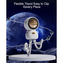 SmaFun Battery Operated Stroller Fan, Flexible Clip on Fan with 3 Speeds, Mini Cute Designed for Baby Stroller Fan(White)