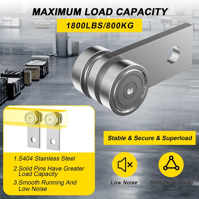 HZG 2 Wheel Trolley Assembly Rollers, Two Bearing Trolley Assembly