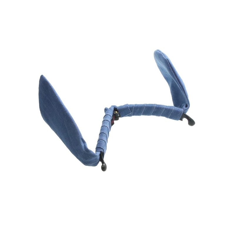 VINGTAINE H-675-BL Denim Cloth Ribbon Banana Clip Hair Accessories, Simple,