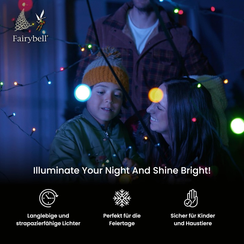 Fairybell LED Door Tree for Outdoor Use (210 cm -
