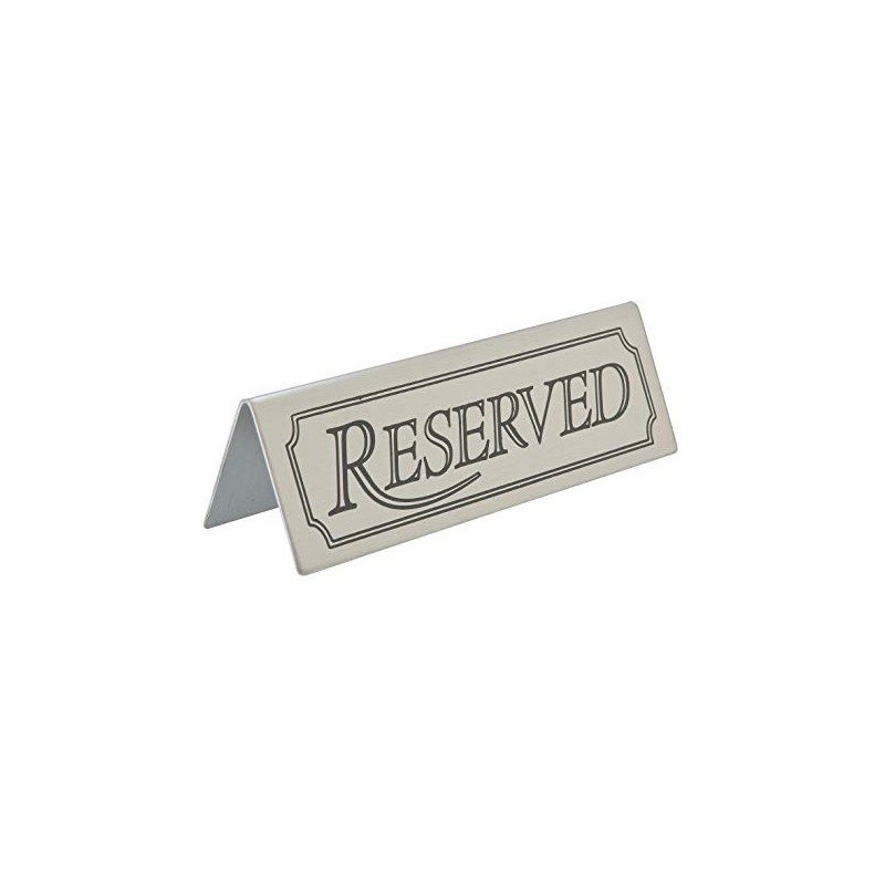Reserved Table Sign Stainless Steel