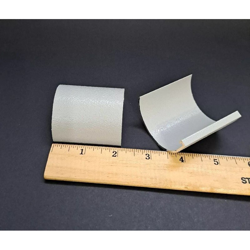 White Swimming Pool Aluminum Bullnose Coping Clips Beauty Clips 2"
