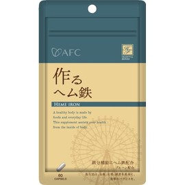 AFC Heartful Series Making Hemmed Iron, 60 Capsules (Approx. 20-30 Day Supply)