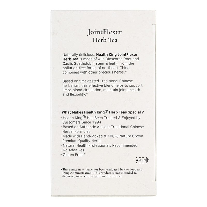 Health King Jointflexer Herb Tea, Teabags, 20-Count Box (Pack of