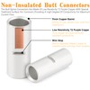 130Pcs Battery Ring Terminals Crimp Connector AWG8 4 6 2
