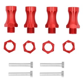 RC 12mm to 17mm Metal Wheel Extension Hex Conversion Adapter Widener 30mm for 1/10 Off Road RC Car Red