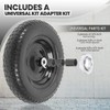 (2-PACK) 4.80/4.00-8" Flat Free Tire and Wheel - Universal Fit