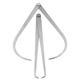 Yoohey 12" Stainless Steel Inside Outside Caliper Set Bent-Leg and Straight-Leg Inside Outside Caliper Tools Set for Measuring Pottery Clay Ceramic Sculpture 1Pair