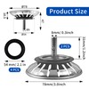 2 Pieces Kitchen Sink Strainer, 78mm Diameter Sink Filter, Sink