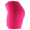 Basic Solid Biker Short Spandex Yoga Leggings (12 inch, Fuchsia)