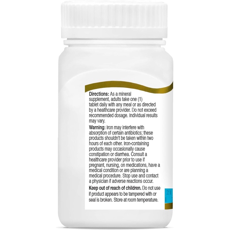21st Century Iron 65 mg Ferrous Sulfate 325 mg Tablets,