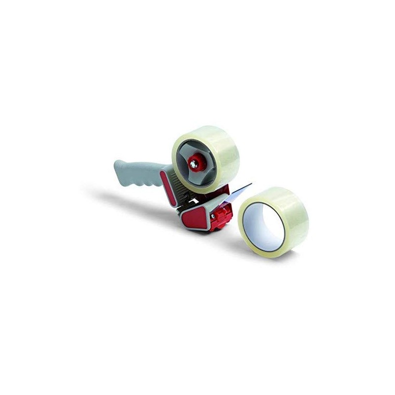 Schuller Eh'klar patentierter Handabroller inkl. 2 Rollen Schuller-Box Verpackungsbänder 50m,