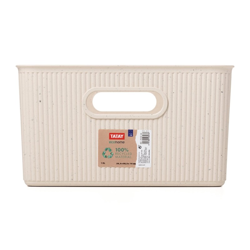 TATAY Storage Box Baobab ECOHOME, 15L Capacity, Polypropylene BPA free,